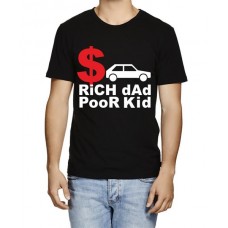 Rich Dad Poor Kid Graphic Printed T-shirt