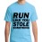 Run Like You Stole Something Graphic Printed T-shirt