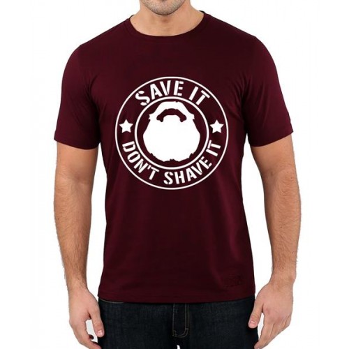 Save It Don't Shave It Graphic Printed T-shirt