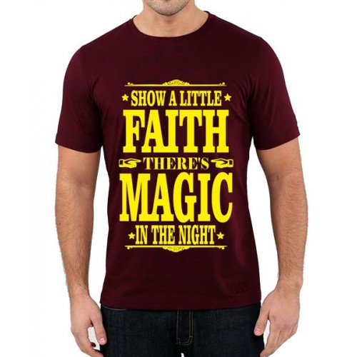 Show A Little Faith There's Magic In The Night Graphic Printed T-shirt