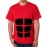 Men's Round Neck Cotton Half Sleeved T-Shirt With Printed Graphics - Six Pack Dummy