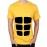 Men's Round Neck Cotton Half Sleeved T-Shirt With Printed Graphics - Six Pack Dummy