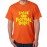 Men's Round Neck Cotton Half Sleeved T-Shirt With Printed Graphics - Soccer Nahi Football Bolo