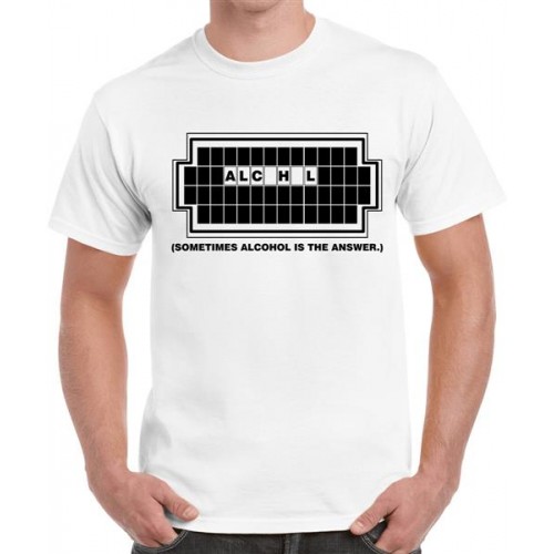 Sometime Alcohol Is The Answer Graphic Printed T-shirt