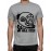 Men's Round Neck Cotton Half Sleeved T-Shirt With Printed Graphics - Space Rider