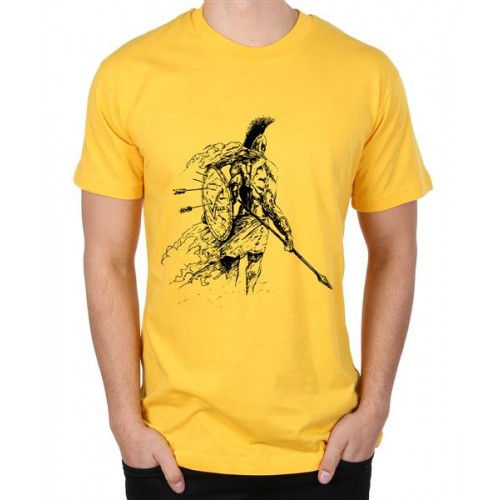 Spartan Man Graphic Printed T-shirt