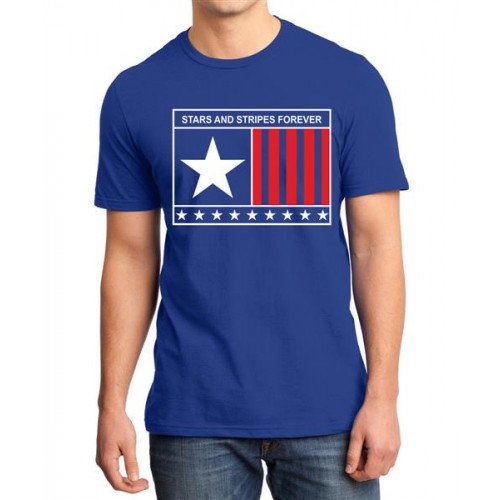 Stars And Stripes Forever Graphic Printed T-shirt