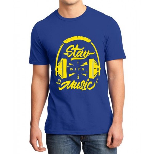 Stay With Music Graphic Printed T-shirt
