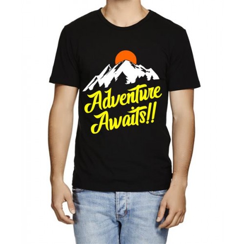 Adventure Awaits Graphic Printed T-shirt