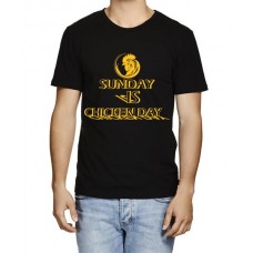 Sunday Is Chicken Day Graphic Printed T-shirt