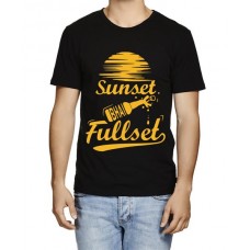 Sunset Bhai Fullset Graphic Printed T-shirt