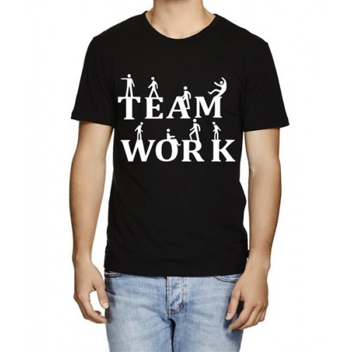 Team Work Graphic Printed T-shirt