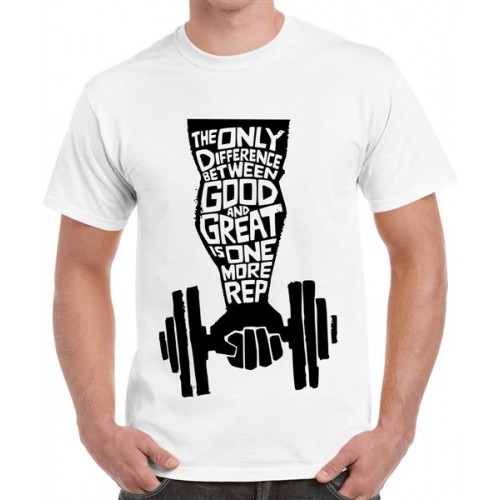 The Only Difference Between Good And Great Is One More Rep Graphic Printed T-shirt
