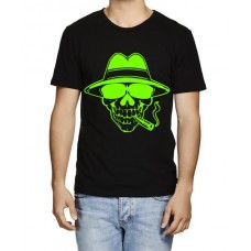 Thug Skeleton Graphic Printed T-shirt
