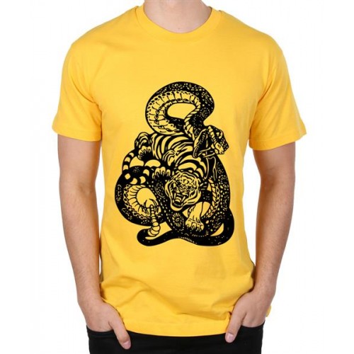Tiger Snake Graphic Printed T-shirt