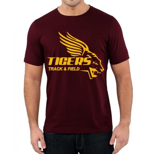 Tigers Track And Field Graphic Printed T-shirt
