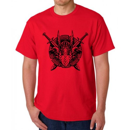 Viking Warrior Graphic Printed T-shirt