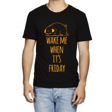 Wake Me When It's Friday Graphic Printed T-shirt