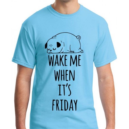 Wake Me When It's Friday Graphic Printed T-shirt