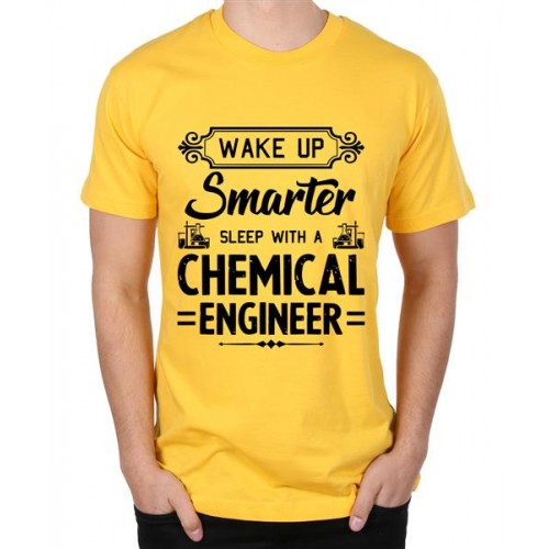 Wake Up Smarter Sleep With A Chemical Engineer Graphic Printed T-shirt