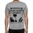 Men's Round Neck Cotton Half Sleeved T-Shirt With Printed Graphics - Warning Dnd Sports