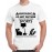 Men's Round Neck Cotton Half Sleeved T-Shirt With Printed Graphics - Warning Dnd Sports