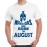 Warriors Are Born In August Graphic Printed T-shirt