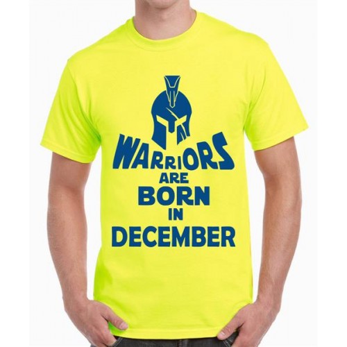 Warriors Are Born In December Graphic Printed T-shirt