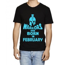 Warriors Are Born In February Graphic Printed T-shirt