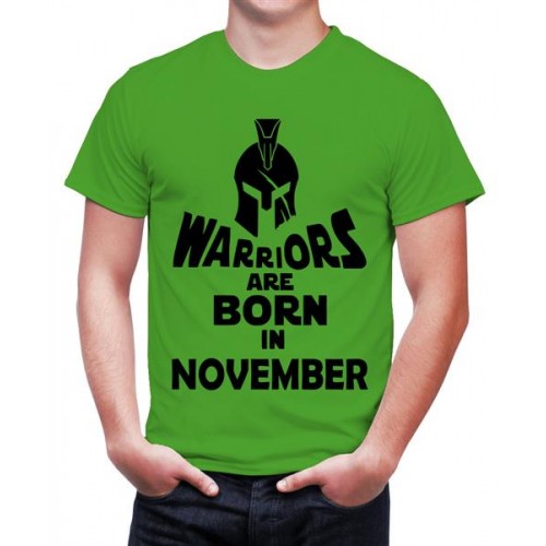 Warriors Are Born In November Graphic Printed T-shirt