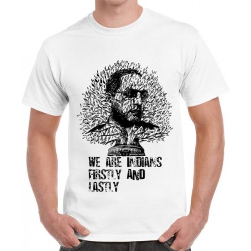 We Are Indians Firstly And Lastly Graphic Printed T-shirt