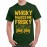 Whisky Makes Me Frisky Graphic Printed T-shirt