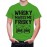 Whisky Makes Me Frisky Graphic Printed T-shirt