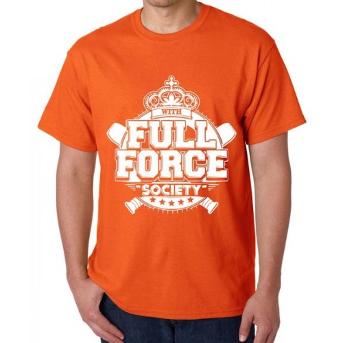 With Full Force Society Graphic Printed T-shirt
