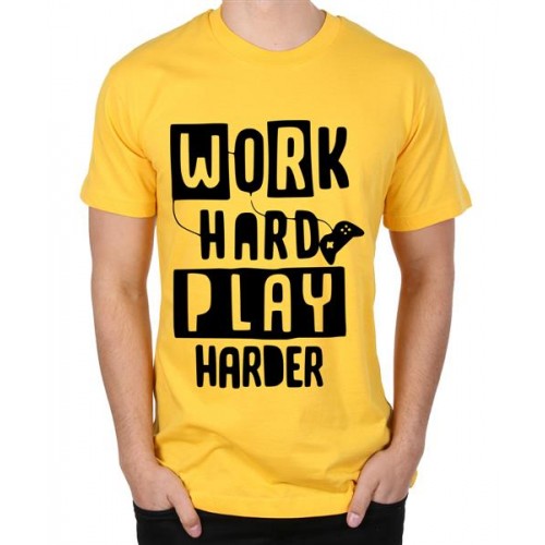 Work Hard Play Harder Graphic Printed T-shirt