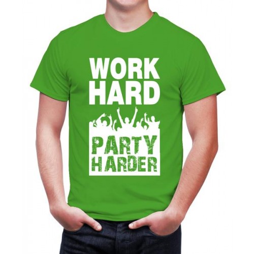 Work Hard Party Harder Graphic Printed T-shirt