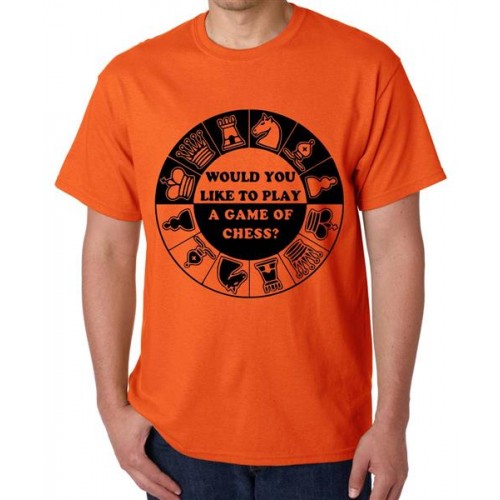 Would You Like To Play A Game Of Chess Graphic Printed T-shirt