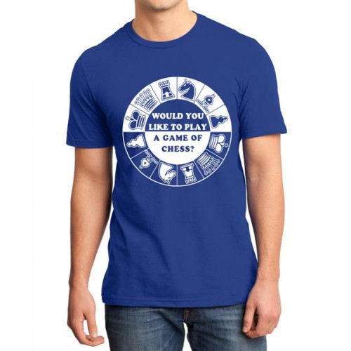 Would You Like To Play A Game Of Chess Graphic Printed T-shirt