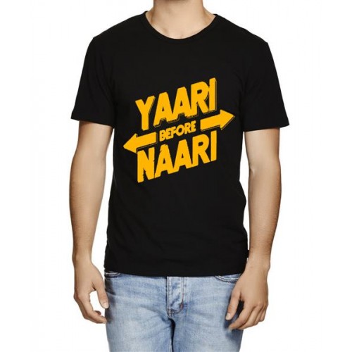 Yaari Before Naari Graphic Printed T-shirt