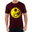Caseria Men's Round Neck Cotton Half Sleeved T-Shirt With Printed Graphics - Yin Yang I.m.c.a.