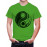 Caseria Men's Round Neck Cotton Half Sleeved T-Shirt With Printed Graphics - Yin Yang I.m.c.a.