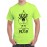 Men's Round Neck Cotton Half Sleeved T-Shirt With Printed Graphics - Yoga Hoga
