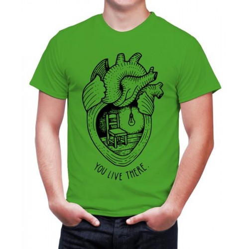 You Live There In The Heart Graphic Printed T-shirt