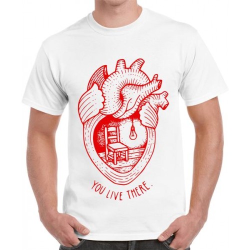 You Live There In The Heart Graphic Printed T-shirt