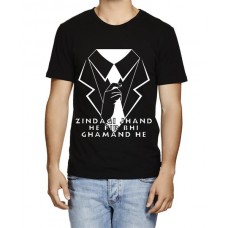 Zindagi Jhand Hai Fir Bhi Ghamand Hai Graphic Printed T-shirt