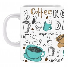 Coffee New Day Ceramic Printed Mug
