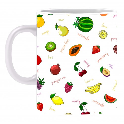 Fruits Patterns Ceramic Printed Mug