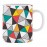 Multi Triangle Design Ceramic Printed Mug