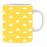 White triangle Yellow Ceramic Printed Mug