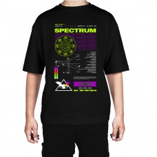 Men's Spectrum Light Graphic Printed Oversized T-shirt